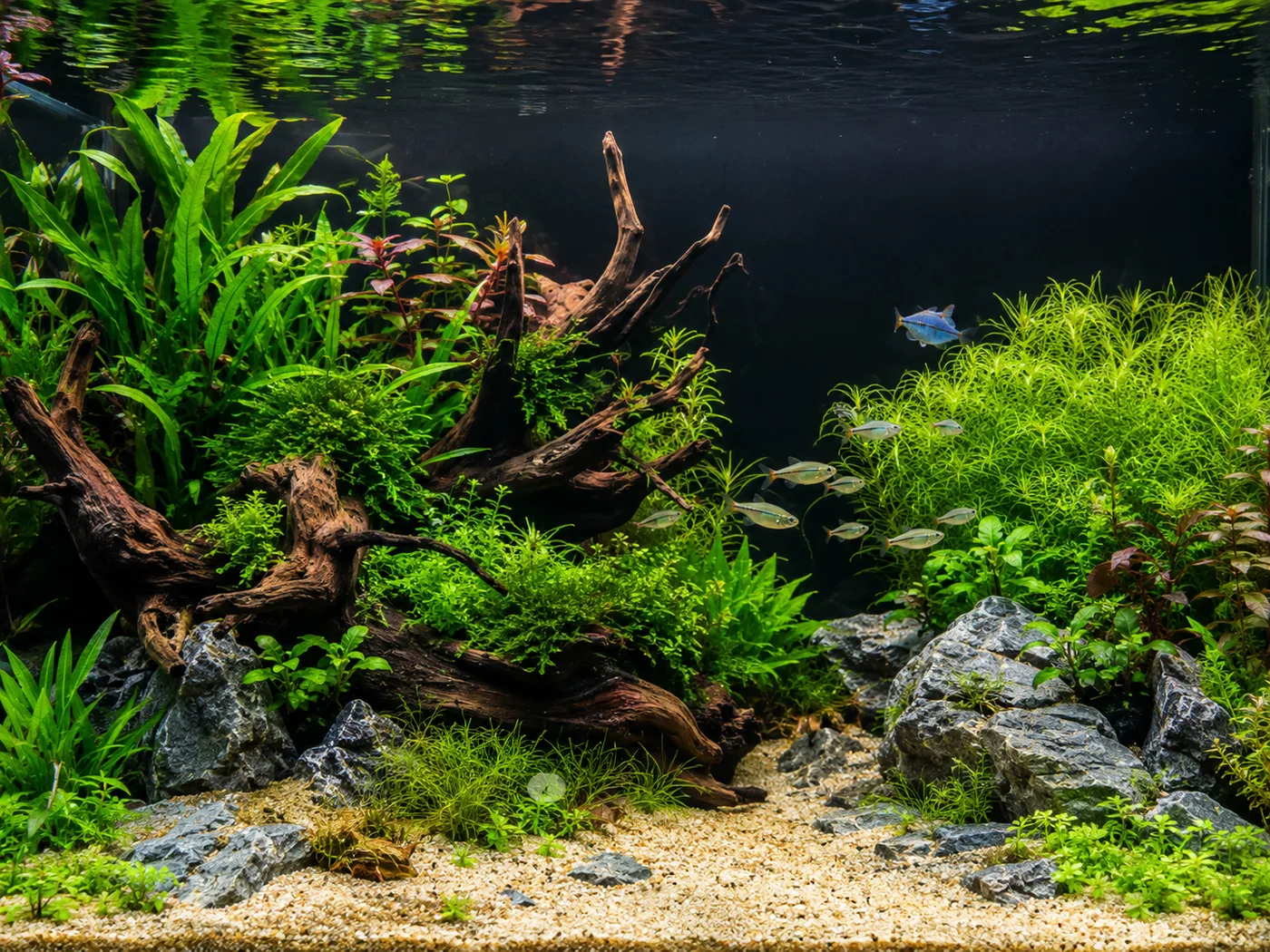 Planted aquarium setup